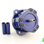 Boomba Racing Focus ST BOV in blue anodized finish.